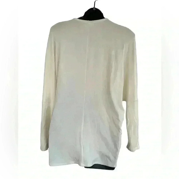 Frank Lyman Women's Top thistle zip up black and off white size 4 gently used - Picture 5 of 6